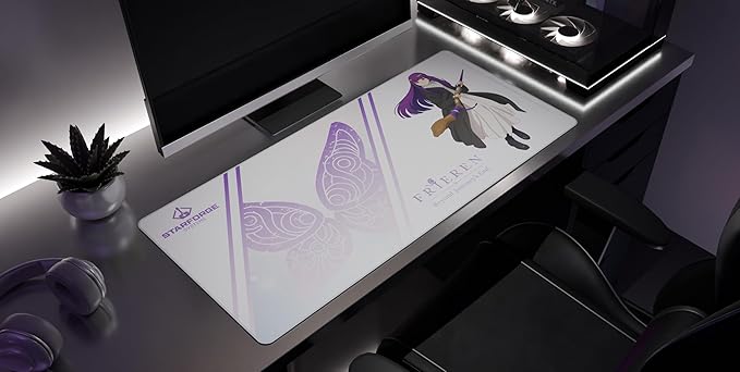 Fern - Frieren: Beyond Journey's End Anime Gaming Desk Mat – Large Extended Mouse &amp Keyboard Pad