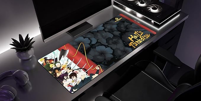 Attack - Hell's Paradise Gaming Desk Mat – Large Extended Mouse &amp Keyboard Pad