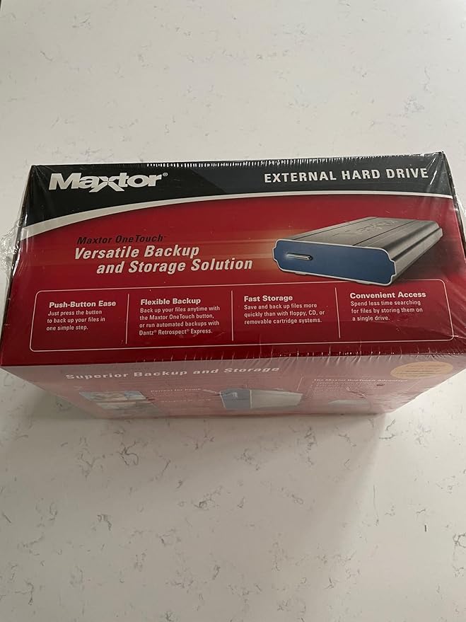 Maxtor A01A250 OneTouch 250 GB FireWire and USB External Hard Drive