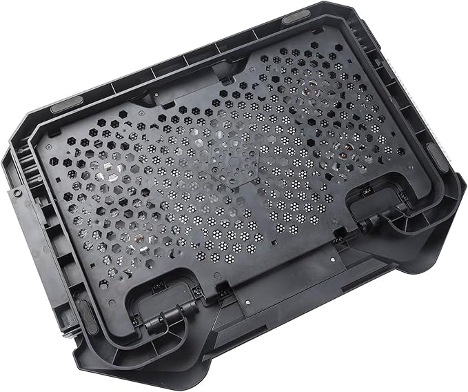Gaming Laptop Cooling Pad Stand External Fan with 2 USB Port Phone Holder Quiet Cooling Fans
