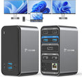 TobenONE Laptop Docking Station with 2 HDMI/DP Docking Station Dual Monitor with Power Supply 100W 7 USB-C/A PortsEthernetCompatible for Thunderbolt 4/3 Windows/Dell/HP/Lenovo