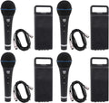 Rockville RMM-XLR Super Cardioid Dynamic Microphone 600 Ohm Metal Body On/Off Switch 10ft XLR Cable Black Finish for Live Performances and Vocals 4-Piece