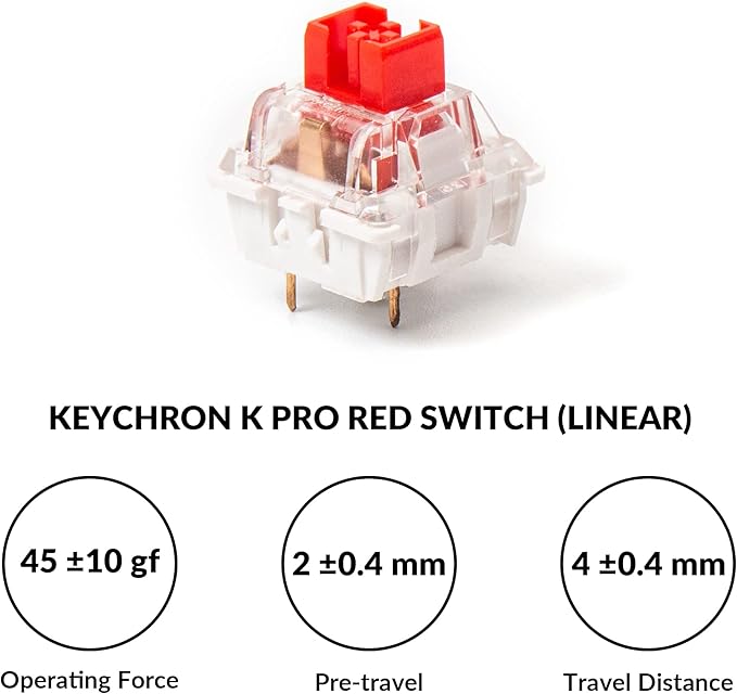Keychron V6 Wired Custom Mechanical Keyboard Knob Version Full-Size QMK/VIA Programmable Macro with Hot-swappable Keychron K Pro Red Switch Compatible with Mac Windows Linux Black (Non-Transparent)