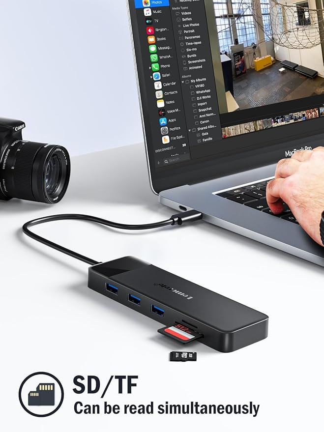 Lemorele 10 in 1 USB C Docking Station 3*DisplayUSB-C Hub with 2X HDMI 4K 3X USB 3.0/2.0 VGA 100W PD Audio SD/TF for Windows MacBook Dell HP Lenovo Surface