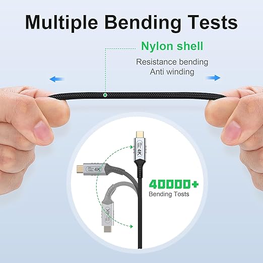 USB c Extension Cable 16.5ft/5MUSB 3.2 Extension Cable Long USB c Extension Cable 20gbps100w USB-c Extension Cable PD Fast ChargingMale to Female 4k Video Extender Braided Data Cord