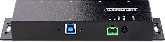 StarTech.com 4-Port Industrial USB 3.0 5Gbps Hub Rugged USB Hub with ESD Protection DIN/Wall/Desk Mountable USB-A Hub USB Expander w/Locking Ports Heavy Duty - TAA
