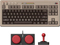 8Bitdo 87 Keys Retro Mechanical Keyboard Bluetooth/2.4G/USB-C Hot Swappable Gaming Keyboard with Dual Super Programmable Buttons and Super Stick Volume knob for Windows and Android - C64 Edition