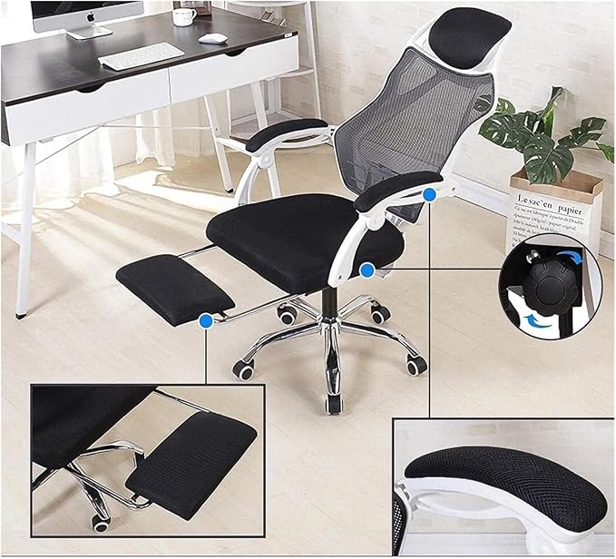 Chair Video Game Chair Office Desk Footstool Recliner High Back Gaming Chair Work Seat Chair