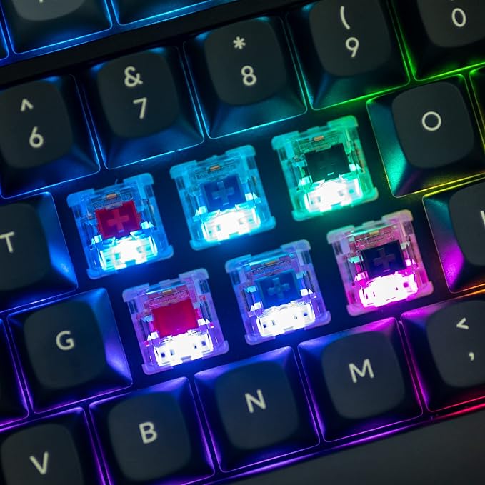 Keychron V3 Wired Custom Mechanical Keyboard Knob Version TKL QMK/VIA Programmable with Hot-swappable Keychron K Pro Brown Switch Compatible with Mac Windows Linux Carbon Black (Non-Transparent)