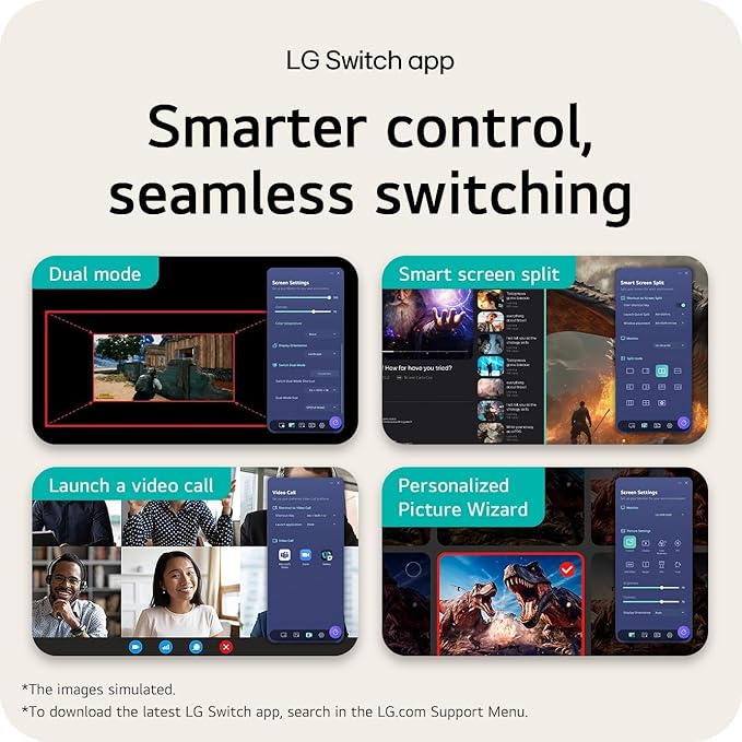 LG Ultra Smooth 27 Gaming Monitor 144Hz Overclock AMD FreeSync &amp G-Sync Compatible 1ms Response IPS Panel with Crosshair and Black Stabilizer with HDMI and HDMI to VGA Cable