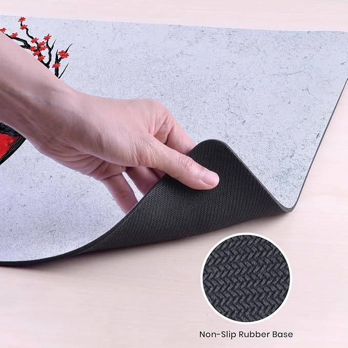 Head Case Designs Officially Licensed Assassin's Creed Japan Flag Characters Shadows Graphics 37.4 x 15.75 x 0.16 inches (900 x 400 mm) - XL Gaming Office Desk PC Keyboard Mouse Mat Pad