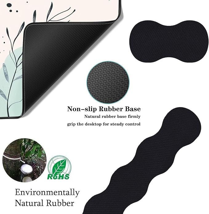 Keyboard Wrist Rest+Mouse Wrist Pad+Desk Pad SetMemory Foam Ergonomic Easy Typing Pain Relief for Computer Laptop Office Home - Abstract Geometric Pattern