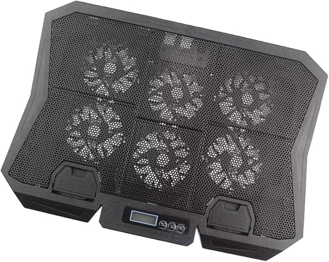 Laptop Cooling Pad with Quiet 15.6-inch Fan Adjustable Speed Blue LED Laptop Stand Cooler for Gaming and Office Use
