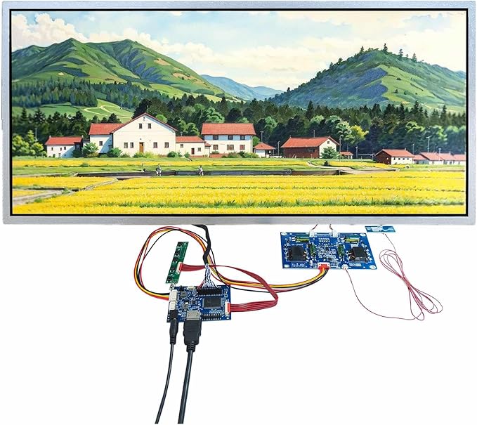 VSDISPLAY 21.5 Inch LCD Display Screen 1920x1080 IPS 2000 Nits Panel for Digital Signage Outdoor High Brightness Monitor Support Video Input