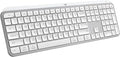 Logitech MX Keys S Wireless Keyboard Low Profile Fluid Precise Quiet Typing Programmable Keys Backlighting Bluetooth USB C Rechargeable for Windows PC Linux Chrome Mac - Pale Grey