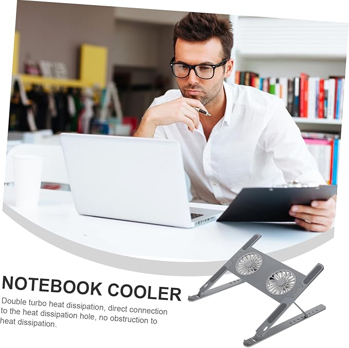 Laptop Cooling Pad Led Fan Quiet Gaming Laptop Cooler Stand Adjustment