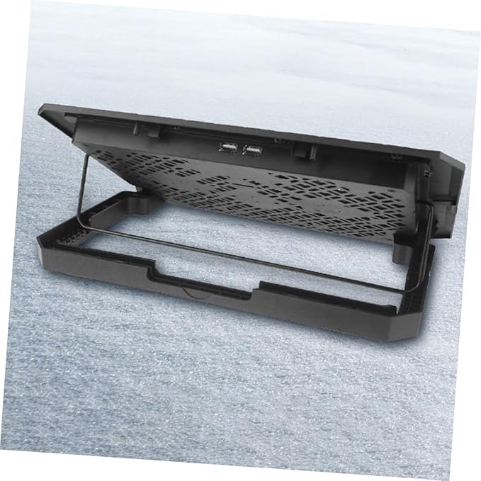 Laptop Cooling Pad 15.6 Inch Silent Cooling Fan Stand with Adjustable Speed and Blue LED Light for PC Laptop Cooler Holder Portable Heat Dissipation Base for Office and Home Use