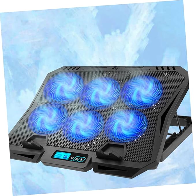 NUOBESTY Laptop Cooling Stand Height Compatible Riser Ergonomic Design for Portable Cooling Pad Fan for Travel and Home Use