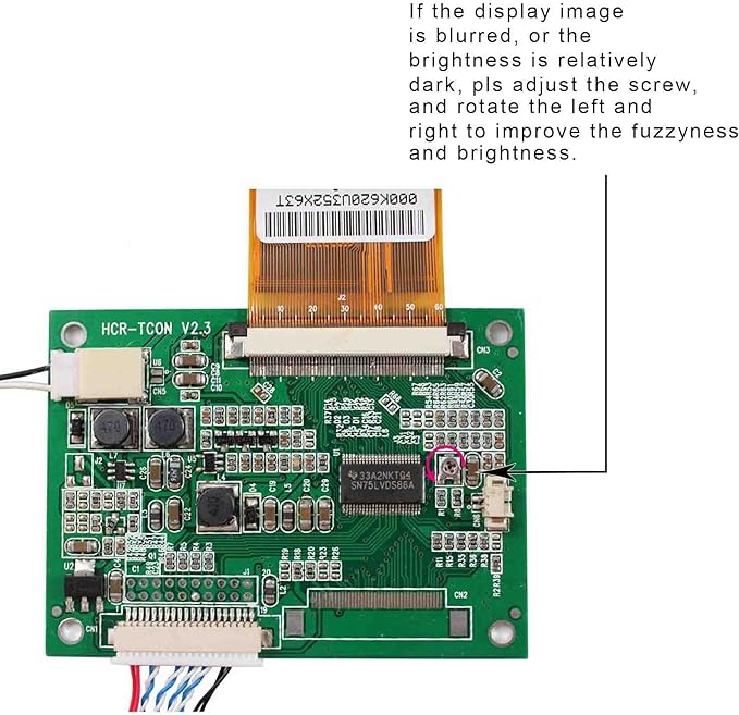 VSDISPLAY 7 7 inch 800×600 4:3 CLAA070MA0ACW LCD Screen TFT Monitor and LCD Controller Board 60 pin