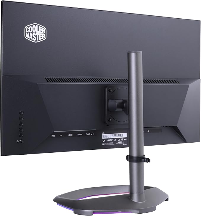 Cooler Master GM27-FQSA 27” ARGB 2K IPS 165Hz QHD 2560 x 1440 PC Monitor 1ms (MPRT) HDR10 FreeSync Premium DP*1 HDMI 2.0 * 2 USB B*1 USB A*2 USB C*1 VESA Mount (CMI-GM27-FQSA-US)