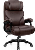 Office Chair Ergonomic Big and Tall 500lbs Computer Desk Chairs Heavy Duty Executive Breathable Leather Chair with Adjustable High Back Lumbar Support Swivel PC Chair