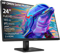 HP OMEN Series 23.8 FHD IPS Gaming Monitor 165Hz Refresh LED Display AMD FreeSync Premium HDR Anti-Glare Monitor Wall Mountable(100x100mm) 1 x DisplayPort 2 x HDMI Tilt|Height|Pivot Stand