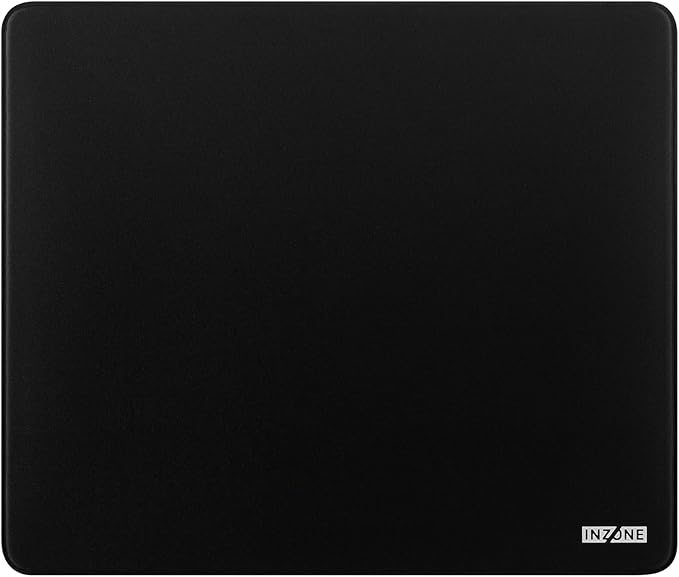 Sony INZONE Mat-F Control-Type Large Cloth Gaming Mousepad Thick 6mm Cushion High Friction 480x400mm Edge Stitched SlimFlex Non-Slip Rubber Base Developed with Fnatic