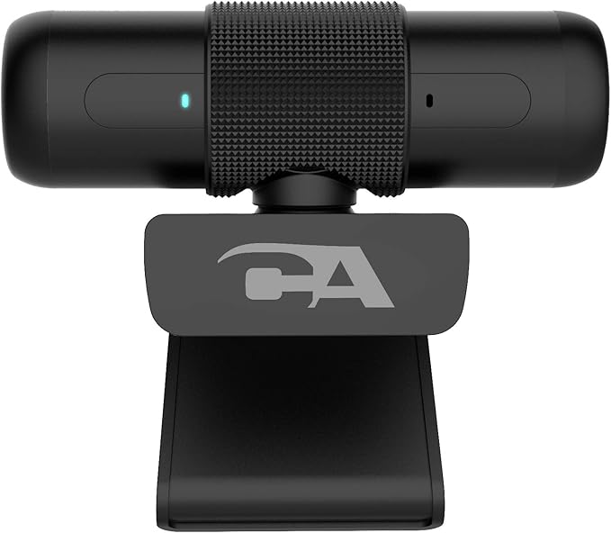 Cyber Acoustics CA Essential Webcam 1080HD-AF – USB Webcam with Microphone for Desktop or Notebooks 1080p Webcam HD Auto-Focus and Light Correction Omni-Directional Microphone (WC-2000)