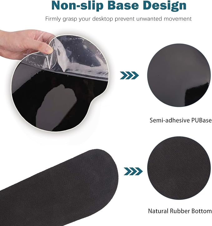 ARTSO Desk Mat Set Large Gaming Mouse Pad Wrist Support Keyboard Wrist Rest Ergonomic Desk Pad with Coaster Combo Extended Mousepad with Non-Slip Art Tropical Leaves