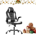 Big &amp Tall Ergonomic PU Leather Adult Gaming Chair - White
