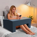 Lap Desk Pillow with Removable Cover Adjustable Angle Gaming &amp Machine Washable Reading Pillow for Adults Multipurpose Laptop Bed Tray with Arms for Working
