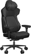 ThunderX3 CORE Gaming Chair for Adults Ergonomic Office Chair High Back Desk Chair Synchronous Tilt Forward Tilt 360° Self-Adjusting Lumbar Support Multipurpose Footrest Leather Racer Black
