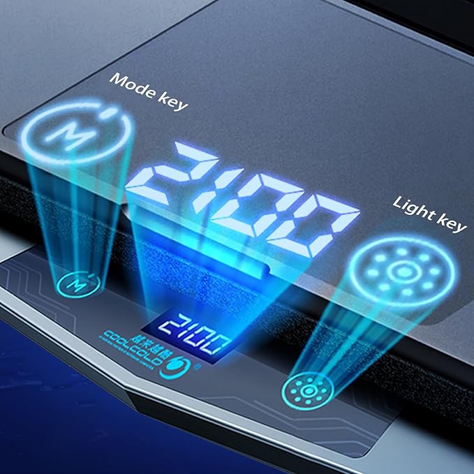 Cooling Pad for Asus ROG Zephyrus Gaming LaptopIt is a Heat Dissipation Monster with Powerful Turbo Fan Can Fast CoolingRGB Light Mode