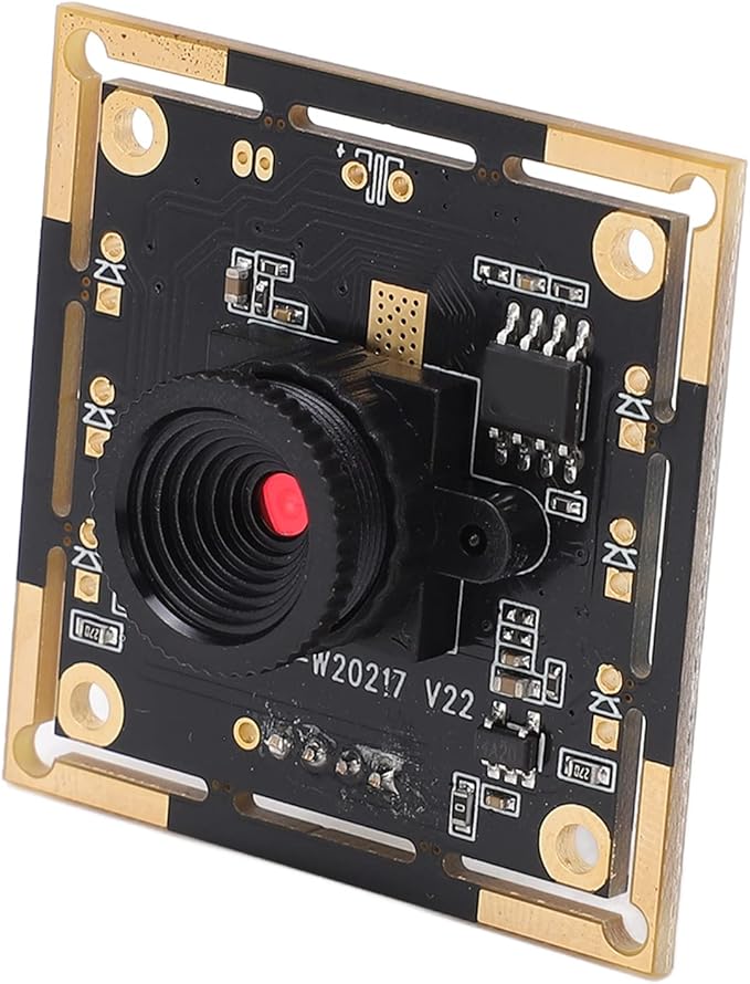 USB Camera Module 1MP 720P 60 Degree View 30FPS Frame Rate Black - QR Code Scanning Face Recognition USB Plug and Play