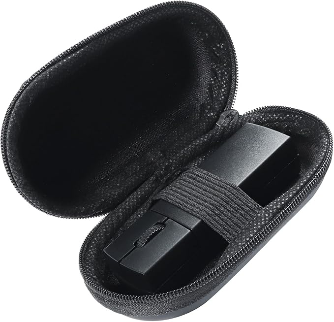 Wireless Mouse Mini Small Wireless Mouse Travel Mouse Portable Mini Cordless Mouse Rechargeable Wireless Mouse 2.4G Optical Mouse with USB Receiver for PC Laptop Computer(Black)