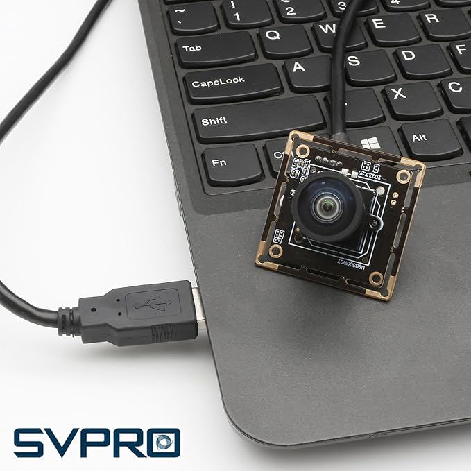 SVPRO 5MP 30FPS USB Camera Module with M12 Lens 120 Degree Wide Angle Webcam Board IMX335 Low Light Computer Vision Industrial Camera for PCRaspberry Pi Jeston Nano