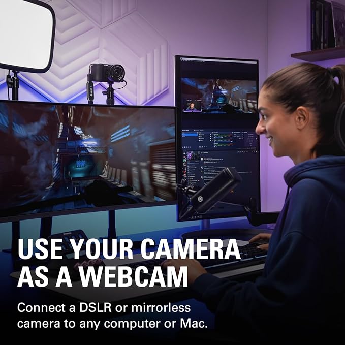 Elgato Cam Link 4K – External Capture Card for DSLR &amp Camcorder ActionCam as Webcam Meet/Stream/Record in 1080p60 or 4K30/4K60 Easy Connect for OBS/Zoom/Discord – HDMI to USB 3.0 PC/Mac/iPad