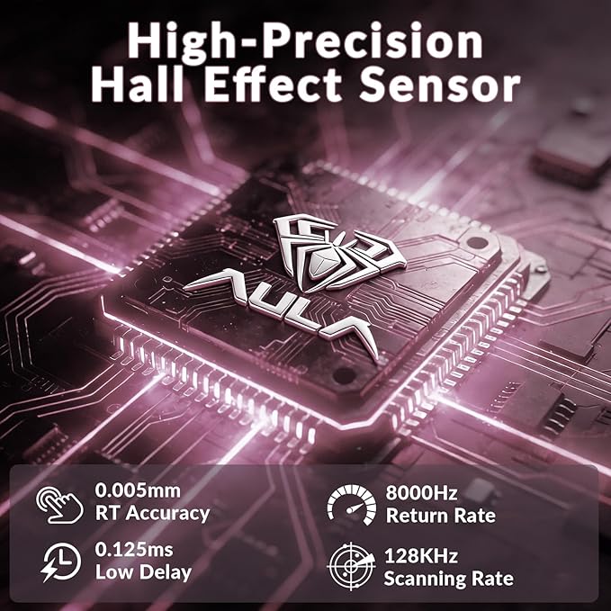 AULA Hero 99 Wired Gaming Keyboard Hall Effect Keyboard with Rapid Trigger Mode Hot Swappable Magnetic Switch Keyboard with Number Pad Web DriverRGB Backlit Mechanical Keyboard for Office PC Gamer