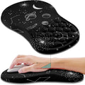 Hokafenle Ergonomic Mouse Pad Wrist Support Wrist Rest Mousepad for Carpal Tunnel Pain Relief with Integrated Memory Foam Slope Massage Bulge (11.8x7.9 inchGalaxy