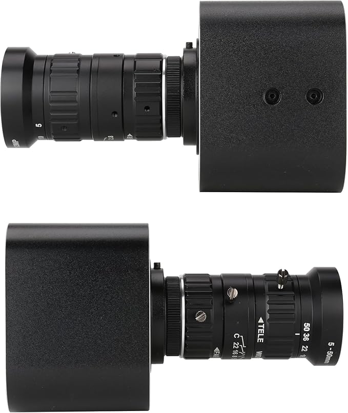 4K HD USB Camera 10X Optical Zoom 5-50mm Variable Lens 8MP Mini Web Camera with Microphones 1920x1080@60fps Manual Focus with 2 Image Formats MJPEG and YUY2 Compatible with Window XP/Vista/7/8/10