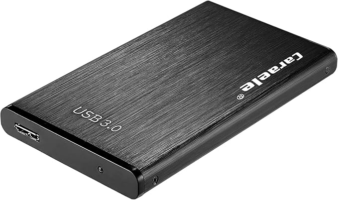 Portable SATA External Hard Drive HDD 2TB 1TB 500GB USB3.0 Ulra-Fast File Transfers for Windows Mac and Linux (2TB Black)