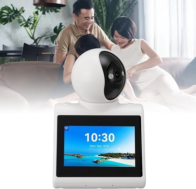 Video Calling Smart Camera with Screen AI Learning &amp OneClick Call 1080P HD 2-Way Indoor Security Camera for Family Kids Pets Intelligent Reminder &amp Voice Chat