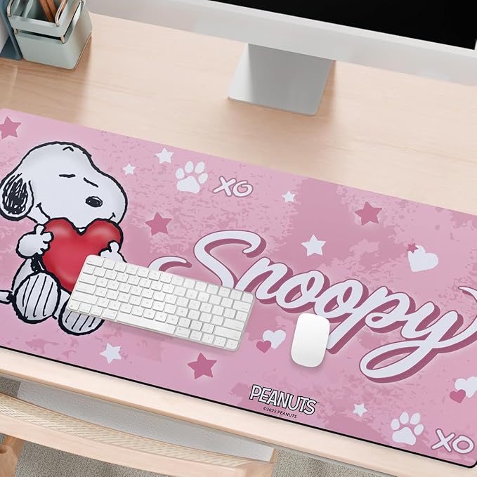 Head Case Designs Officially Licensed Peanuts Snoopy XOXO Graphics 37.4 x 15.75 x 0.16 inches (900 x 400 mm) - XL Gaming Office Desk PC Keyboard Mouse Mat Pad