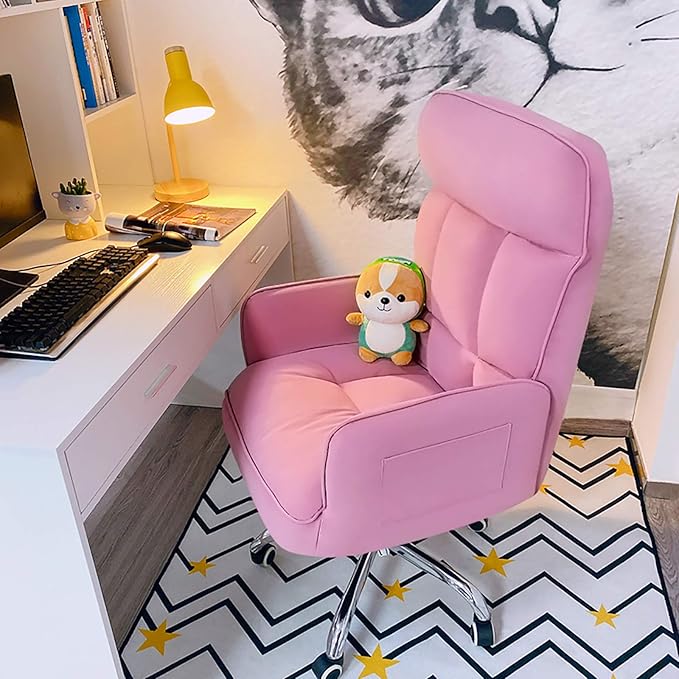 Office Chair Gaming Chair Computer Chair Office Chair PU LeatherComfortable Executive Chair Home Desk Chair for Living Study BedroomErgonomic Computer Chair Height Adjustable Gaming Chair