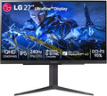 LG 27 Ultragear QHD (2560x1440) IPS Gaming Monitor 240Hz 1ms G-Sync AMD FreeSync Premium 100% sRGB HDR400 1 x DisplayPort 2 x HDMI 4-Pole HP Out DTS GP:X Tilt/Height/Pivot Stand Black