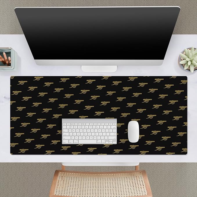 Head Case Designs Officially Licensed Arsenal FC Gunners Crest Logo &amp Patterns 37.4 x 15.75 x 0.16 inches (900 x 400 mm) - XL Gaming Office Desk PC Keyboard Mouse Mat Pad