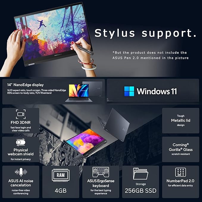 ASUS VIVOBOOK Lightweight (256GB Storage)