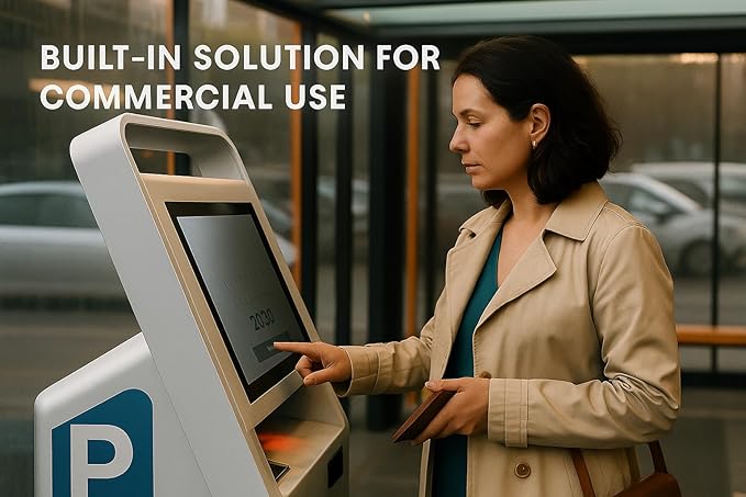 ANGEL POS 23.6 Commercial Grade Metal Housing Capacitive LED Capacitive Multi-Touch HDMI VGA Monitor 16:9 Display 1920 x1080 Splash Proof Touchscreen Industrial Office Retail Restaurant