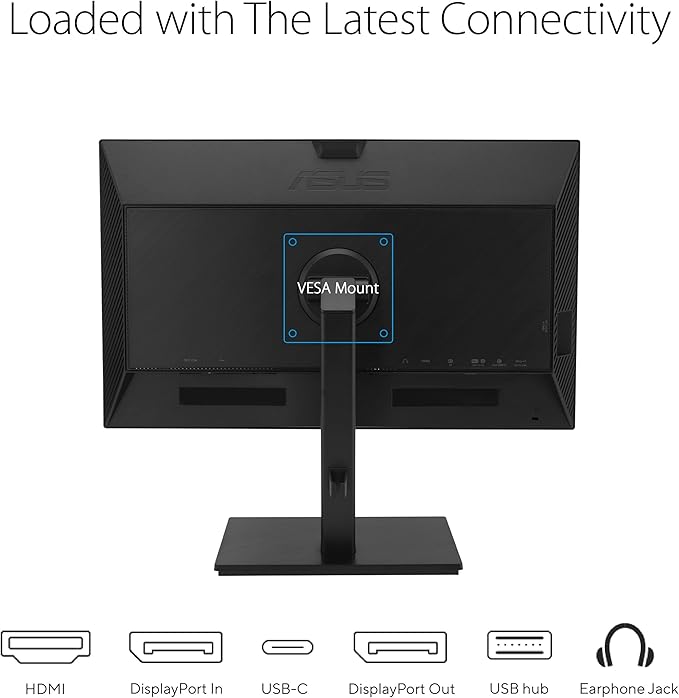 ASUS 24 1080P Multi-Touch Monitor (BE24ECSBT) - Full HD IPS 10-Point Touch IPS Eye Care USB-C with Power Delivery HDMI DisplayPort Daisy Chain Height Adjustable VESA Wall Mountable