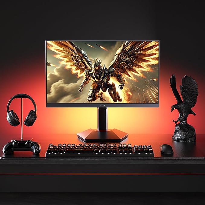 GTek 27 inch 320Hz 300Hz Gaming Monitor Frameless 2K QHD 2560X1440P Fast IPS Computer Monitor 1ms MPRT FreeSync 95% DCI-P3 HDR 400DisplayPort/HDMI Height Adjustable- Q2732P